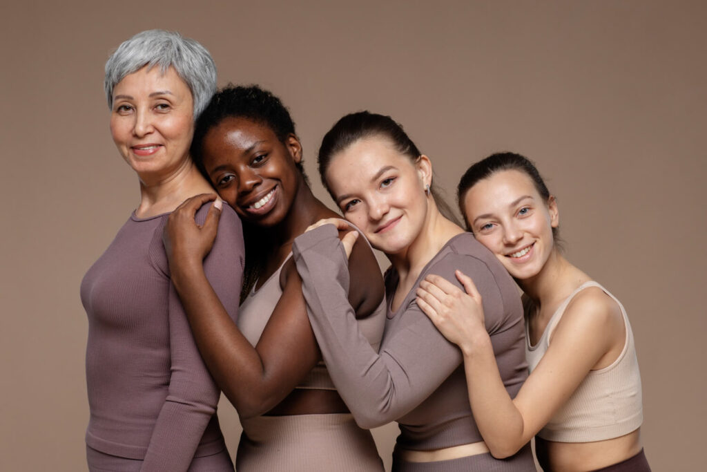 picture of diverse woman skin care 40 years old